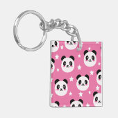Panda Illustratie Sleutelhanger (Voorkant Links)