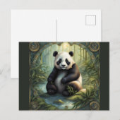Panda im Wald Briefkaart (Voorkant / Achterkant)