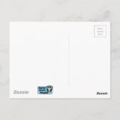 Panda in Angel Costume in Scary Graveyard Briefkaart (Achterkant)