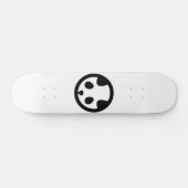 Panda in cirkel persoonlijk skateboard (Horizontaal)
