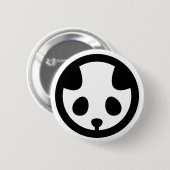 Panda in cirkel ronde button 5,7 cm (Voorkant /achterkant)