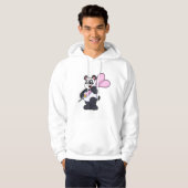 Panda in Darts met Dart Hoodie (Voorkant volledig)