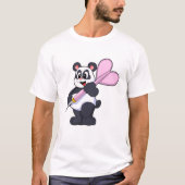 Panda in Darts met Dart T-shirt (Voorkant)