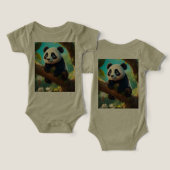 Panda in de betoverde boom (Ontwerp Voorkant & Achterkant)