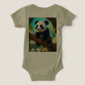 Panda in de betoverde boom (Design achterkant)
