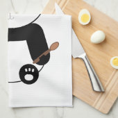 Panda in de pet Kitchen theekdoek van chef-kok Theedoek (Quarter Fold)