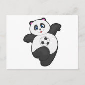 Panda in de sport briefkaart (Voorkant)