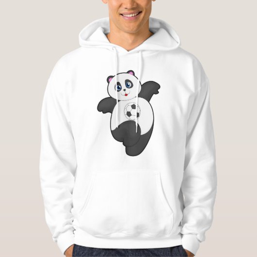 Panda in de sport hoodie (Voorkant)