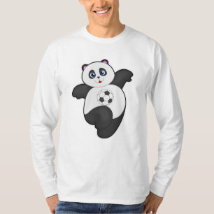 Panda in de sport t-shirt