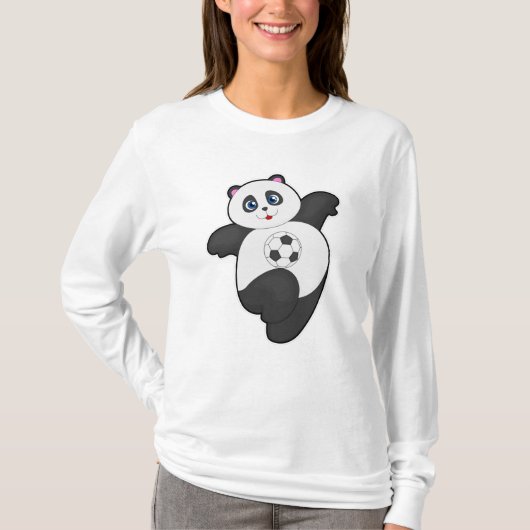Panda in de sport t-shirt (Voorkant)