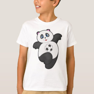 Panda in de sport t-shirt