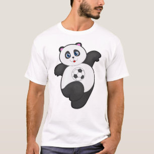 Panda in de sport t-shirt
