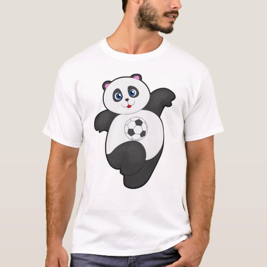 Panda in de sport t-shirt (Voorkant)