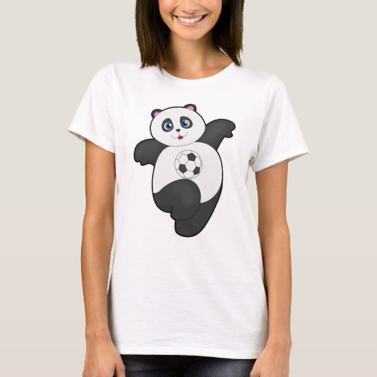 Panda in de sport t-shirt (Voorkant)