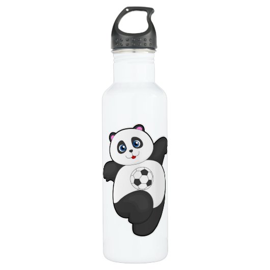 Panda in de sport waterfles  (Voorkant)