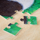 Panda in een Boom Schilderij Legpuzzel (Zijkant)