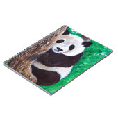 Panda in een Boom Schilderij Notitieboek (Linkerzijde)