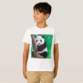 Panda in een boomschilderij t-shirt (Voorkant volledig)