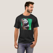 Panda in een boomschilderij t-shirt (Voorkant volledig)