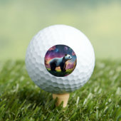 Panda in een Fantasy Garden Golfballen (Insitu Shirt)