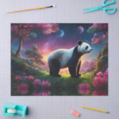 Panda in een Fantasy Garden Tissuepapier (Craft)