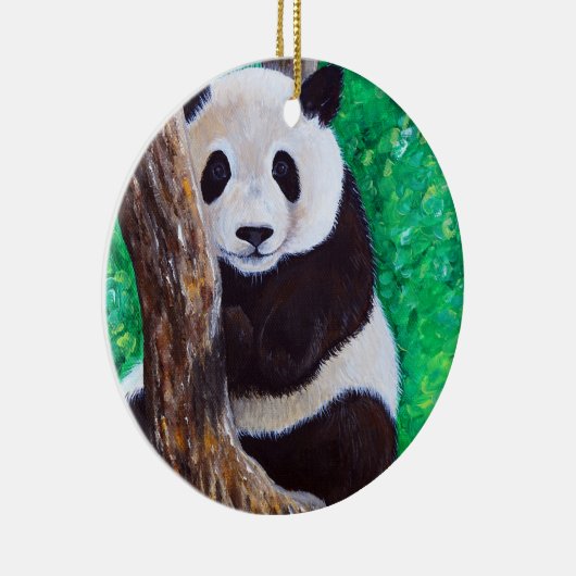 Panda in een Ornament van het Schilderen van de Bo (Rechts)