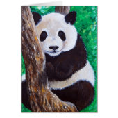 Panda in een Wenskaart van het Schilderen van de B (Voorkant)