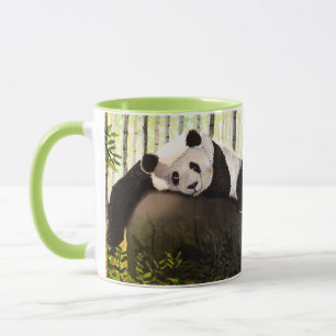 Panda in het bamboebos mok