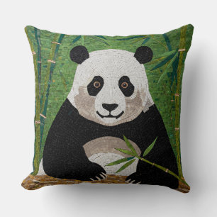 Panda in het Bamboo Forest Mozaïek Kussen