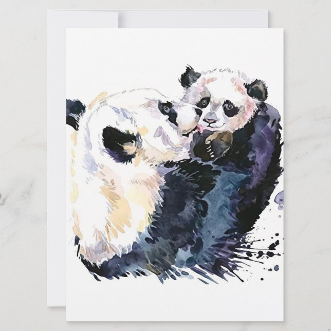 Panda in het bos | Panda Familie (Voorkant)