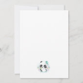 Panda in hete luchtballon bedankkaart (Achterkant)