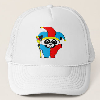 Panda in Jester Costume Trucker Pet