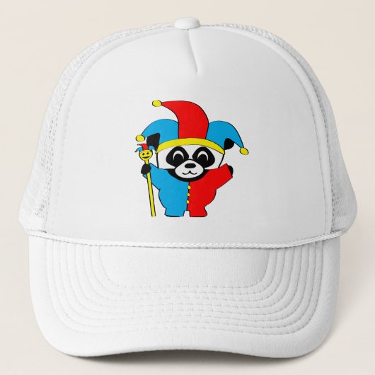 Panda in Jester Costume Trucker Pet (Voorkant)