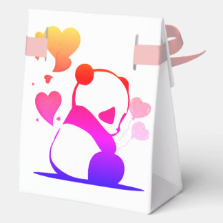 panda in pink bedankdoosjes