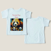 Panda in Pop stijl shirt ontwerp (Ontwerp Voorkant & Achterkant)