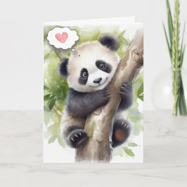 Panda In Tree Denken aan jou Kaart