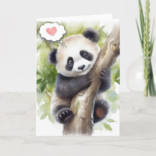 Panda In Tree Denken aan jou Kaart