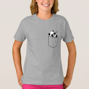 Panda in zakje met slaapstand t-shirt