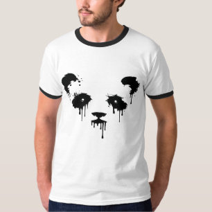 Panda Inktdruppel Grafische Heren T-shirt