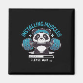 Panda installeren van spieren aub wachten gewichth magneet (Voorkant)