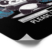 Panda installeren van spieren aub wachten gewichth poster (Hoek)