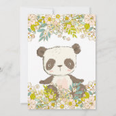 Panda Invitation Kaart (Achterkant)