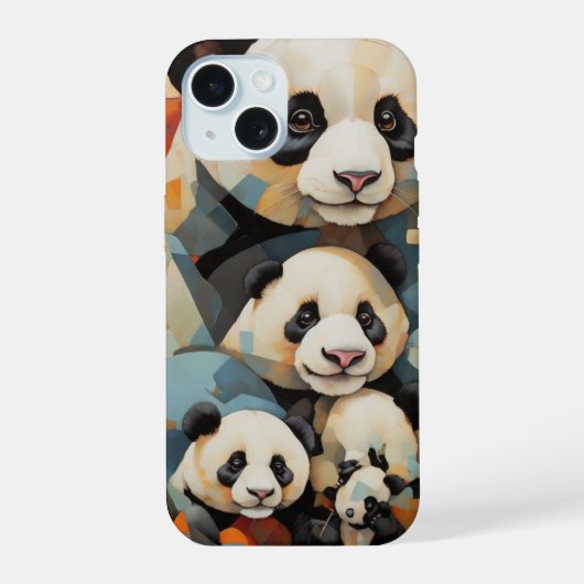 Panda iPhone 15 Case (Achterkant)
