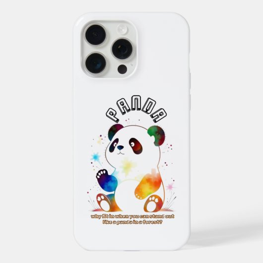 Panda iphone hoesjes hoesje (Achterkant)
