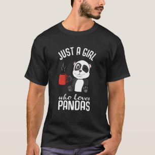 Panda is gewoon een meisje dat van Pandas houdt T-shirt