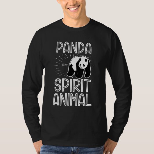Panda is mijn geest Wilde Bossen Wildlife Nat T-shirt (Voorkant)