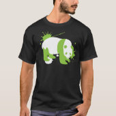 Panda is zwart t-shirt (Voorkant)