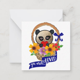 Panda: Je wordt zo bemind briefkaart