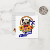 Panda: Je wordt zo bemind briefkaart (Voorkant / Achterkant in situ)