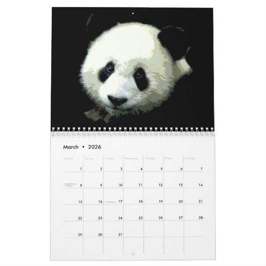 Panda Kalender (Mar 2026)